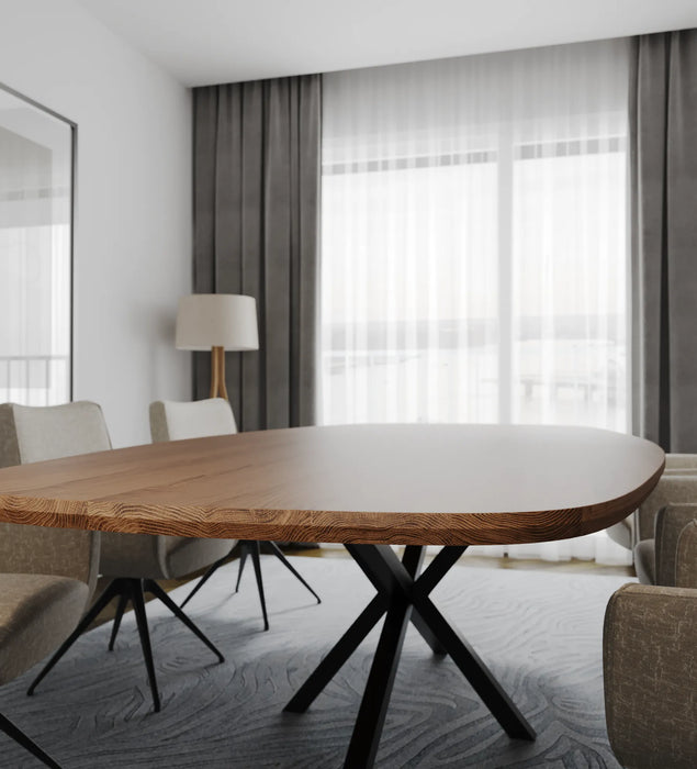 Eiken Tafel Deens Ovaal Cortado