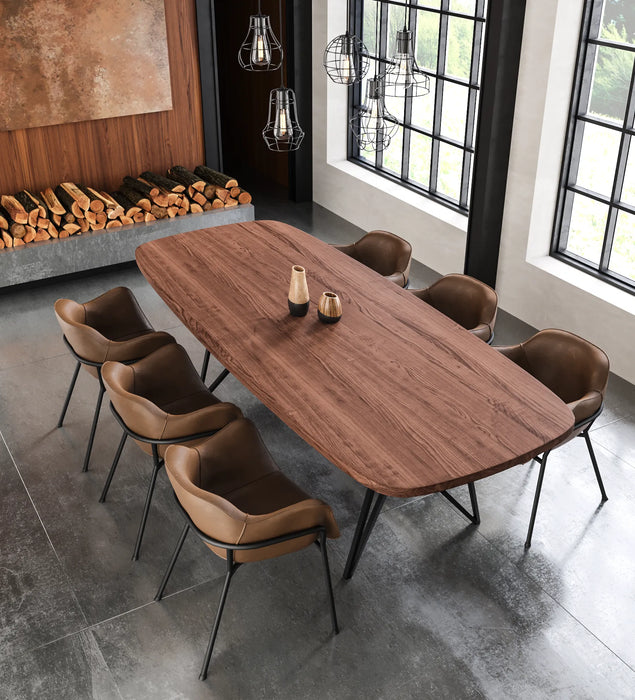 Eiken Tafel Deens Ovaal Chocolate