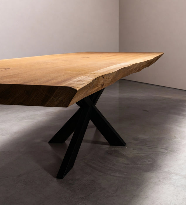 Boomstam eettafel Sipo 300 x 105 cm, foto 2