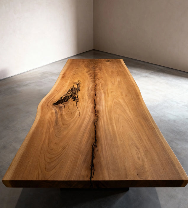 Boomstam eettafel Sipo 350 x 110 cm, foto 2