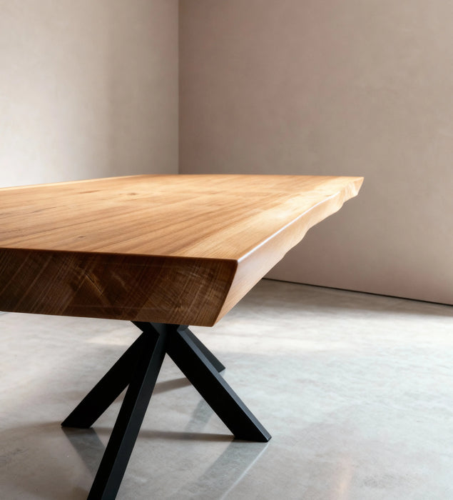 Boomstam eettafel Sipo 235 x 110 cm, foto 2