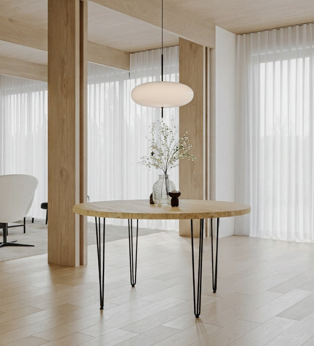 Eiken Tafel Rond Pure