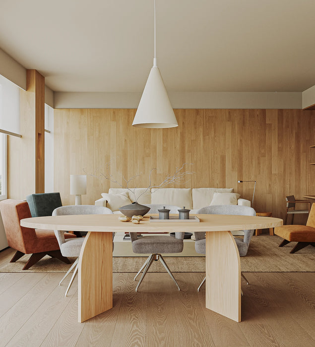 Eiken Tafel Ovaal Pure