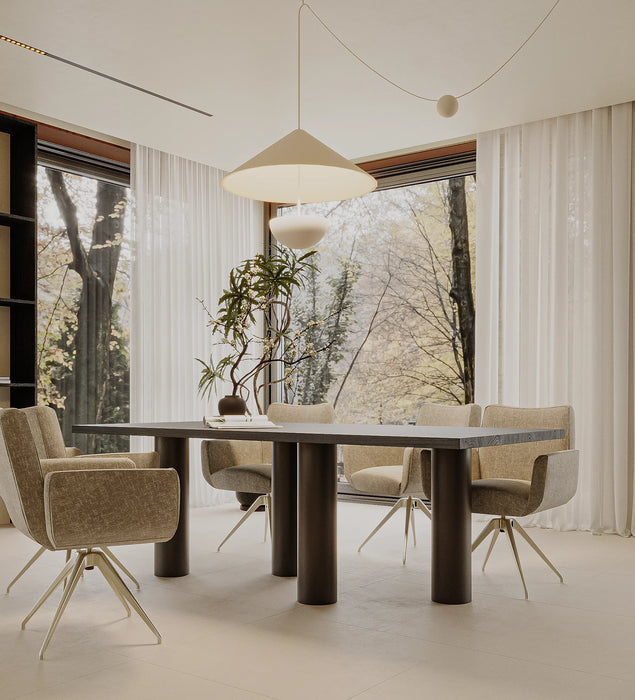 Eiken Tafel Rechthoek Deep Black