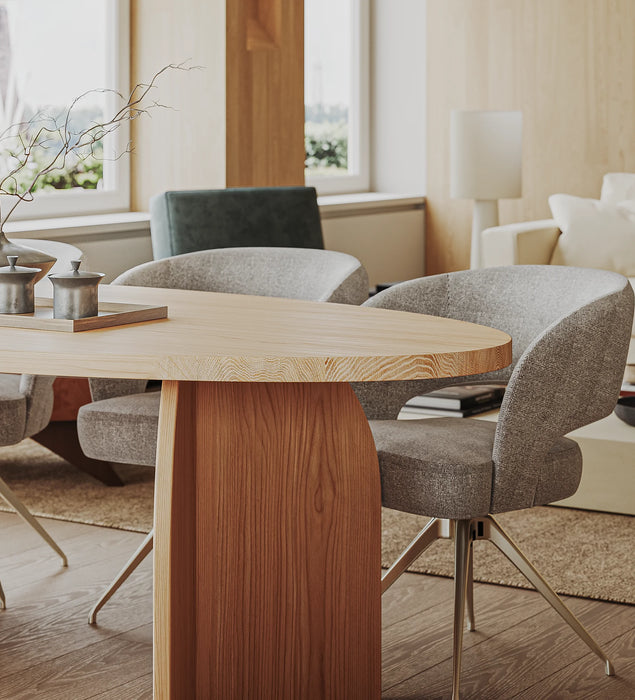 Eiken Tafel Ovaal Pure