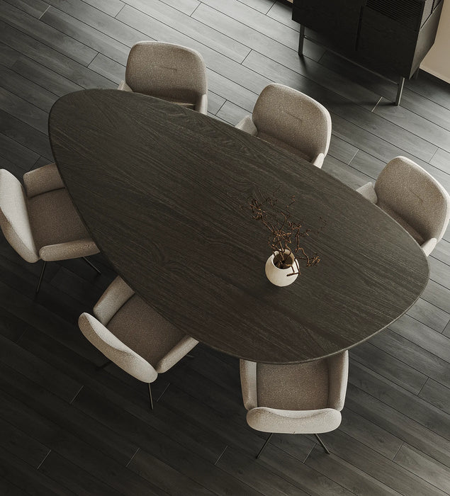 Eiken Tafel Organisch Deep Black