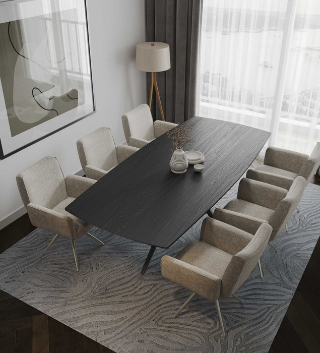 Eiken Tafel Deens Ovaal Deep Black