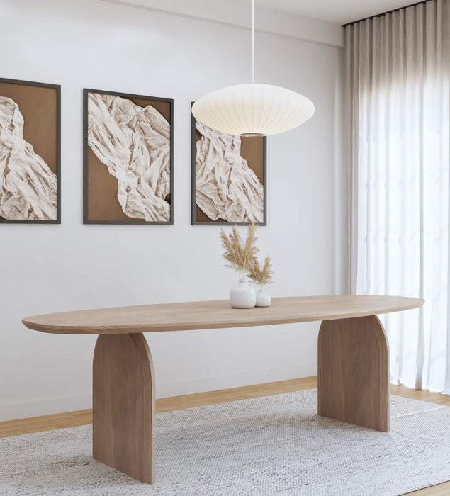 Eiken Tafel Ovaal White 5%