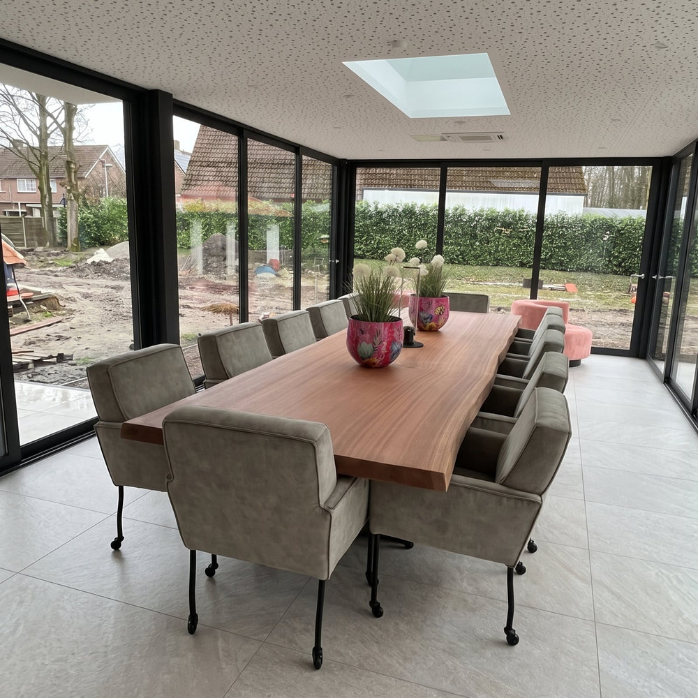 Eettafel bij een klant thuis