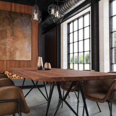 Eiken Tafel Deens Ovaal Chocolate