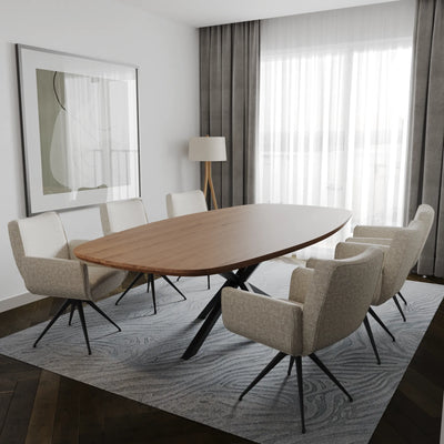 Eiken Tafel Deens Ovaal Cortado
