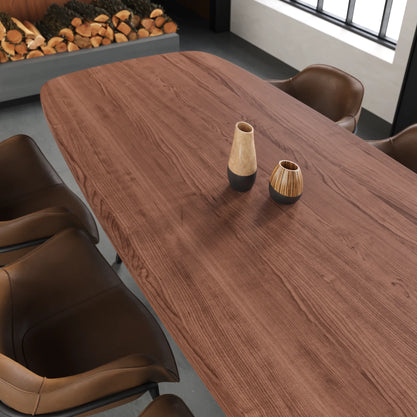 Eiken Tafel Deens Ovaal Chocolate