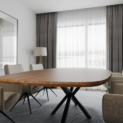 Eiken Tafel Deens Ovaal Cortado