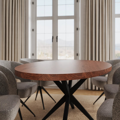 Eiken Tafel Ovaal Chocolate