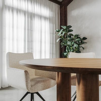Eiken Tafel Rond Cortado