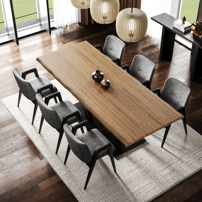 Eiken Tafel Rechthoek Shell Grey