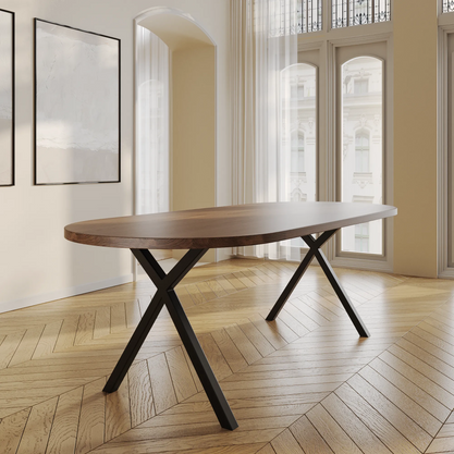 Eiken Tafel Halfrond Cortado