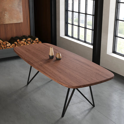 Eiken Tafel Deens Ovaal Chocolate