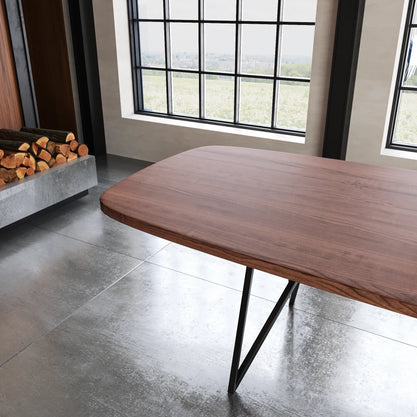 Eiken Tafel Deens Ovaal Chocolate