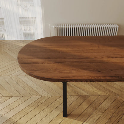 Eiken Tafel Halfrond Cortado