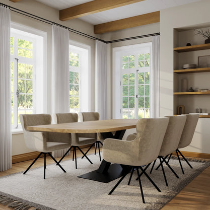 Eiken Tafel Luna Natural