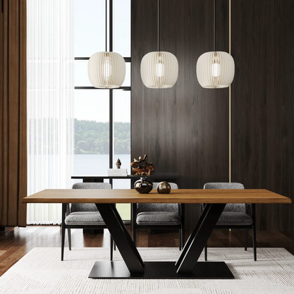 Eiken Tafel Rechthoek Shell Grey