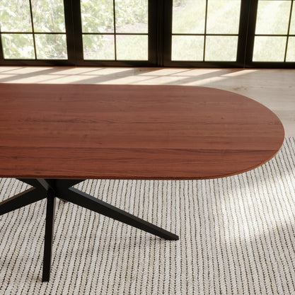 Eiken Tafel Halfrond Chocolate