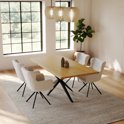 Eiken Tafel Verlengbaar Deens Ovaal Pure