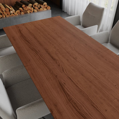 Eiken Tafel Rechthoek Chocolate