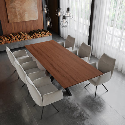 Eiken Tafel Rechthoek Chocolate