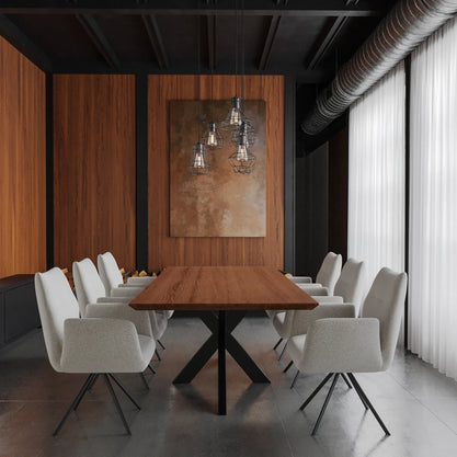 Eiken Tafel Rechthoek Chocolate