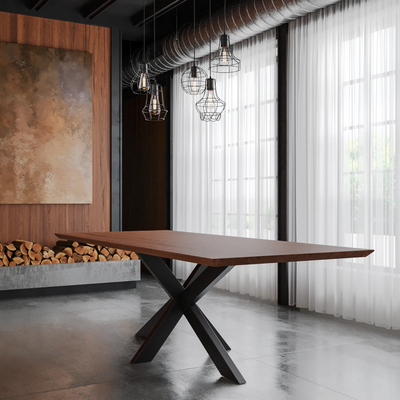 Eiken Tafel Rechthoek Chocolate