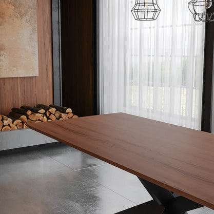 Eiken Tafel Rechthoek Chocolate