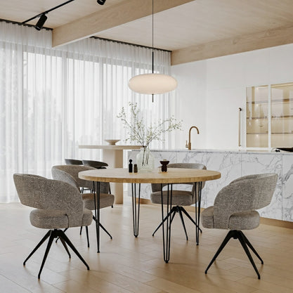 Eiken Tafel Rond Pure