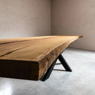 Boomstam Eettafel Iroko | 415 x 80