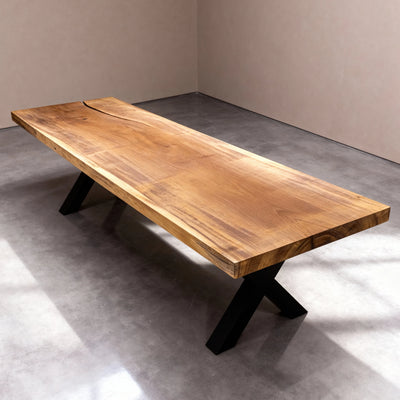 Boomstam Eettafel Iroko | 300 x 90