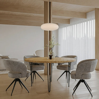 Eiken Tafel Rond Pure