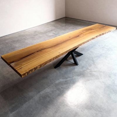Boomstam Eettafel Iroko | 415 x 80