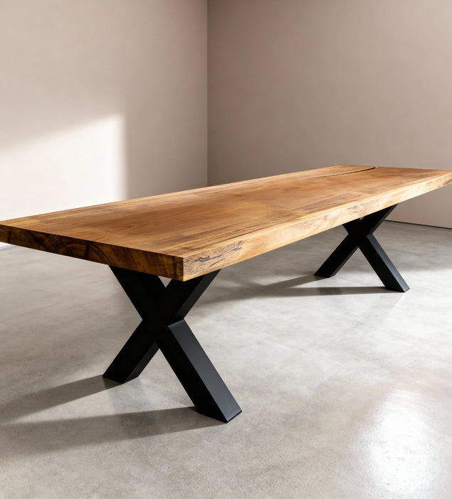 Boomstam Eettafel Iroko | 300 x 90