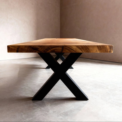 Boomstam Eettafel Iroko | 300 x 90