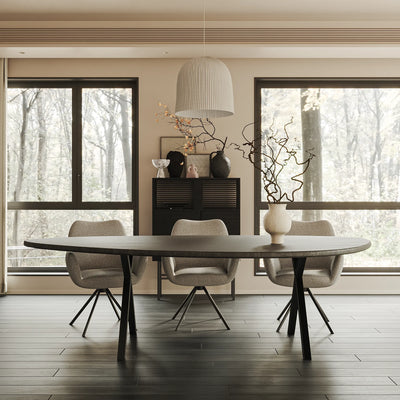 Eiken Tafel Organisch Deep Black
