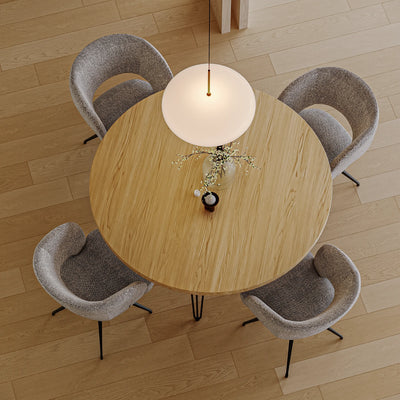 Eiken Tafel Rond Pure
