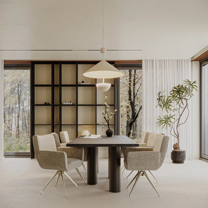 Eiken Tafel Rechthoek Deep Black