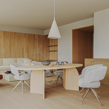 Eiken Tafel Ovaal Pure