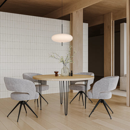 Eiken Tafel Rond Pure