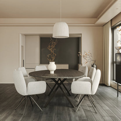 Eiken Tafel Organisch Deep Black