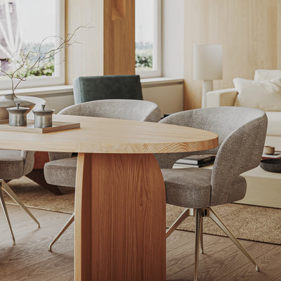 Eiken Tafel Ovaal Pure