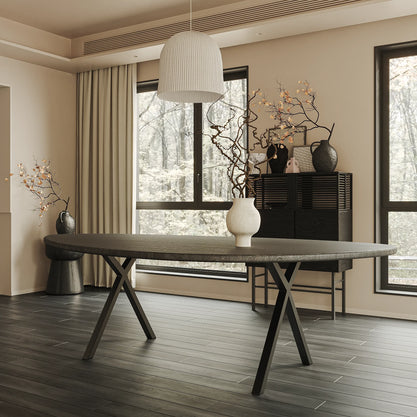 Eiken Tafel Organisch Deep Black