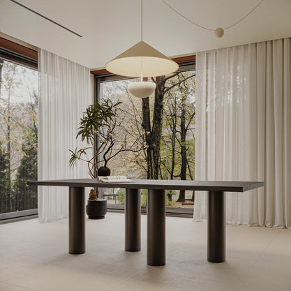 Eiken Tafel Rechthoek Deep Black