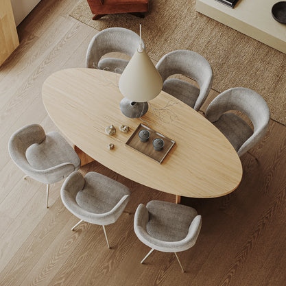 Eiken Tafel Ovaal Pure